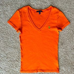 Ralph Lauren V-neck T shirt 🍊